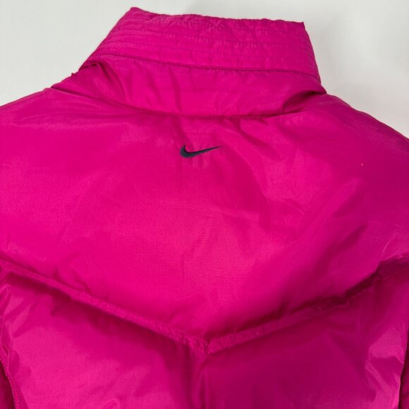 Nike Puffer Vest Girls Youth XL (16-18) Pink Reversible Down Outdoor Jacket - Picture 4 of 8